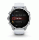 fēnix 8 – 43 mm, AMOLED - Silver with Whitestone Silicone Band - 010-02903-00 - Garmin